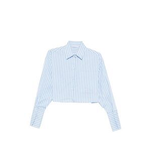 Patrizia Pepe Women Striped Cropped Shirt